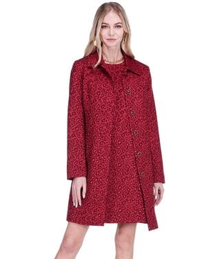 Jade Melody Tam Collar Fitted Coat