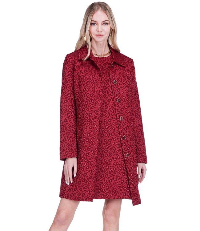 Jade Melody Tam Collar Fitted Coat