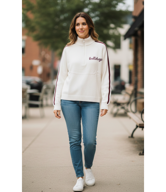 Sweater X Vetter Mississippi State 1/2 Zip Sweater