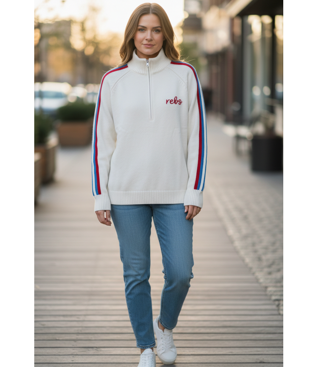 Sweater X Vetter Hotty Toddy Ole Miss 1/2 Zip Sweater