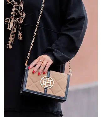 Caroline Hill Cecilia Circle Logo Handbag