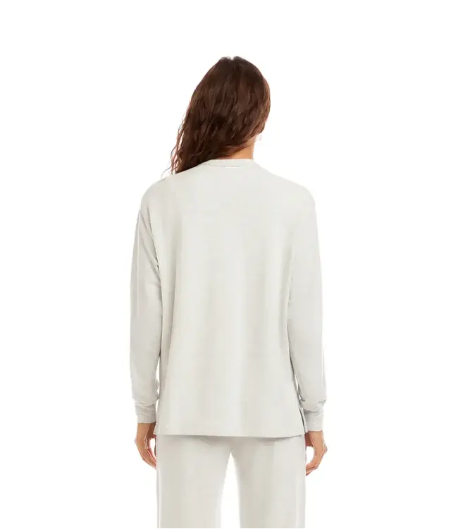 Karen Kane V-Neck Kangaroo Pocket Sweatshirt