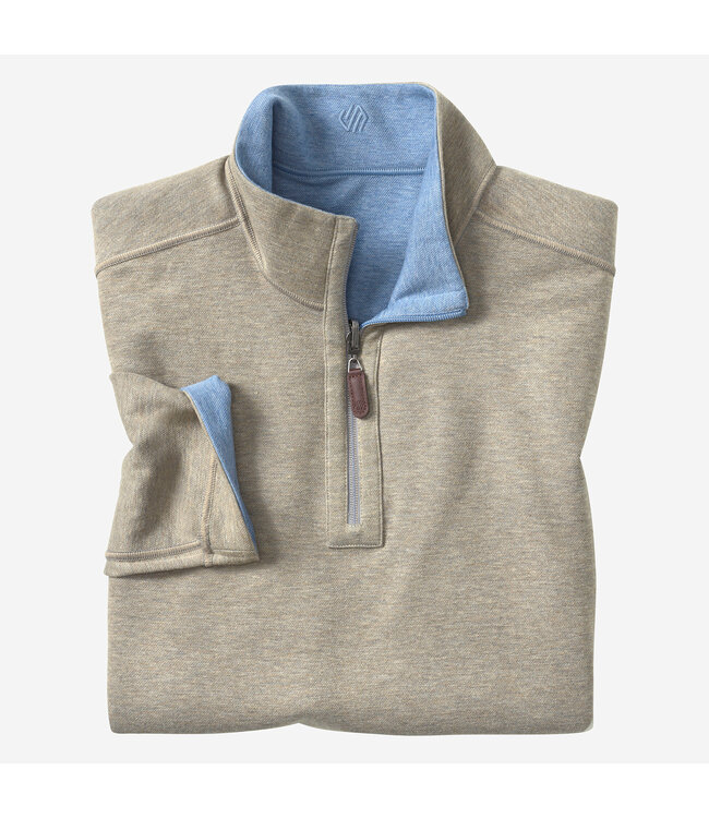 Johnston & Murphy Icon Reversible Solid Quarter Zip