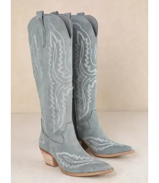 Ccocci Tess-M Western Embroidered Pointed Toe Tall Boots