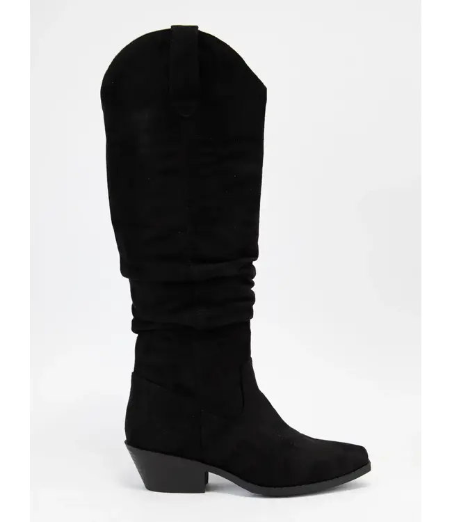 Ccocci Gridley Faux Suede Slough Cuff Western Boots