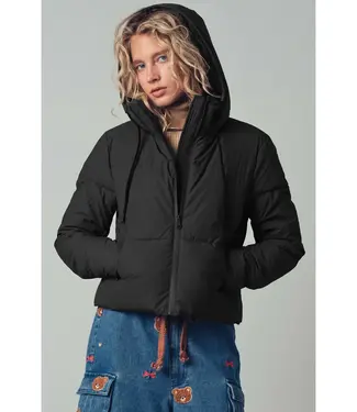 Urban Daizy Cozy Drawstring Hooded Puffer Jacket