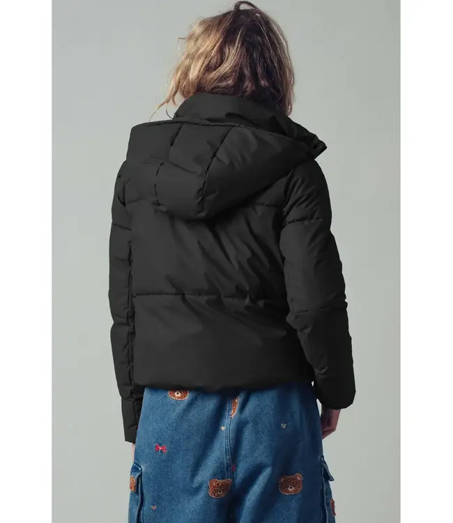 Urban Daizy Cozy Drawstring Hooded Puffer Jacket