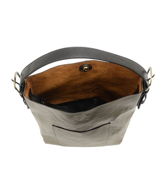 Joy Susan Hobo Black Handle Handbag