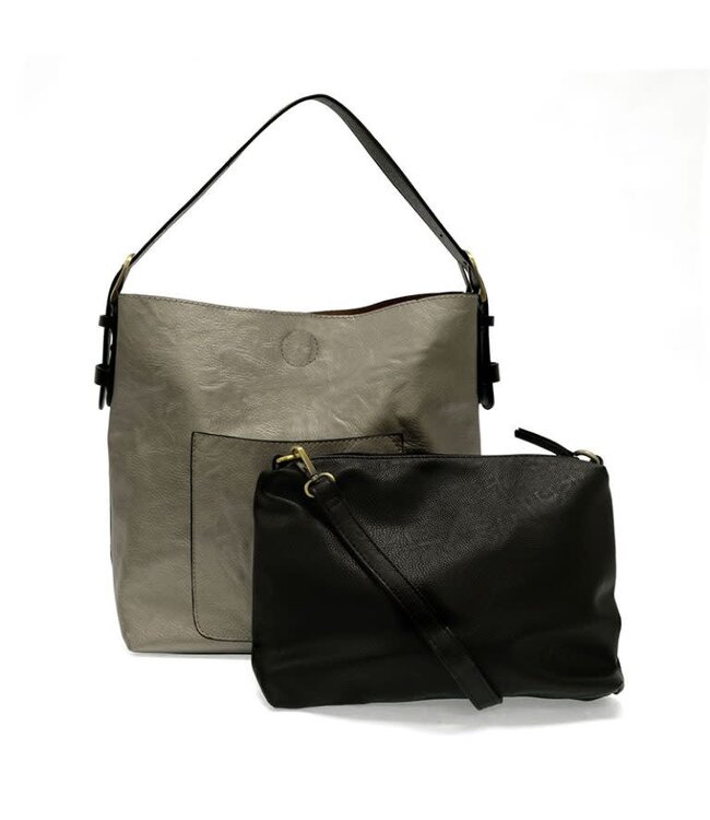Joy Susan Hobo Black Handle Handbag