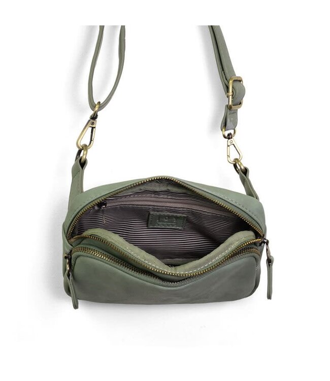 Joy Susan Kylie Double Zip Sling/Belt Bag