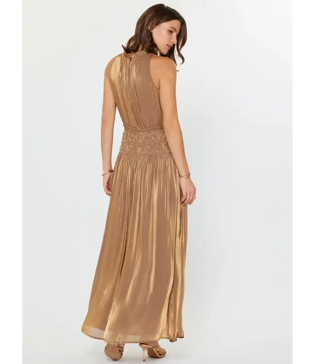 Current Air Metallic Sleeveless Maxi Dress