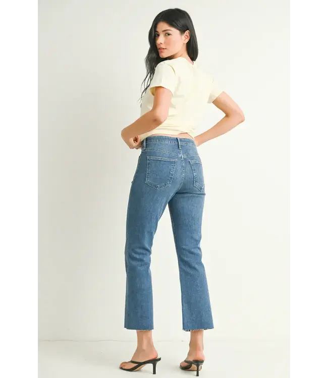 Just Black The Patch Pocket Cropped Flare