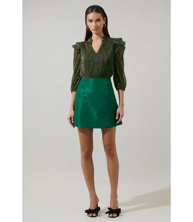 Sugarlips Hestia Taffeta Mini Skirt