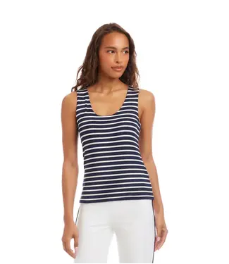Karen Kane Scoop Neck Double Layer Tank