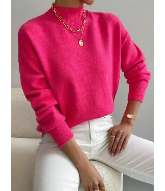 EmberLoom L/S Mock Neck Knit Sweater