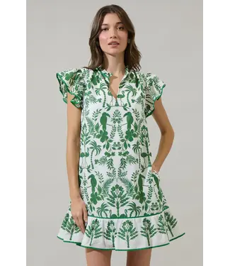 Sugarlips Davina Floral Ebba Shift Mini Dress