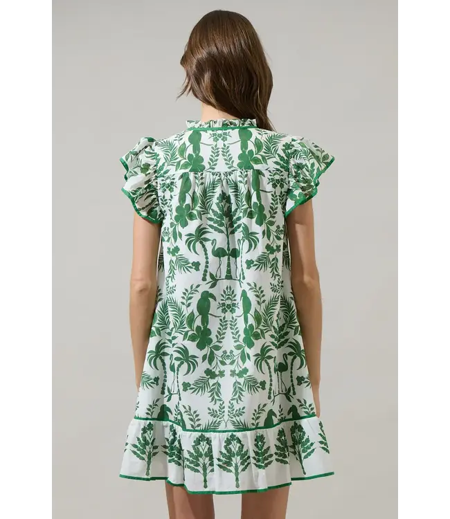 Sugarlips Davina Floral Ebba Shift Mini Dress