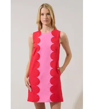 Sugarlips Elliana Block Mini Dress