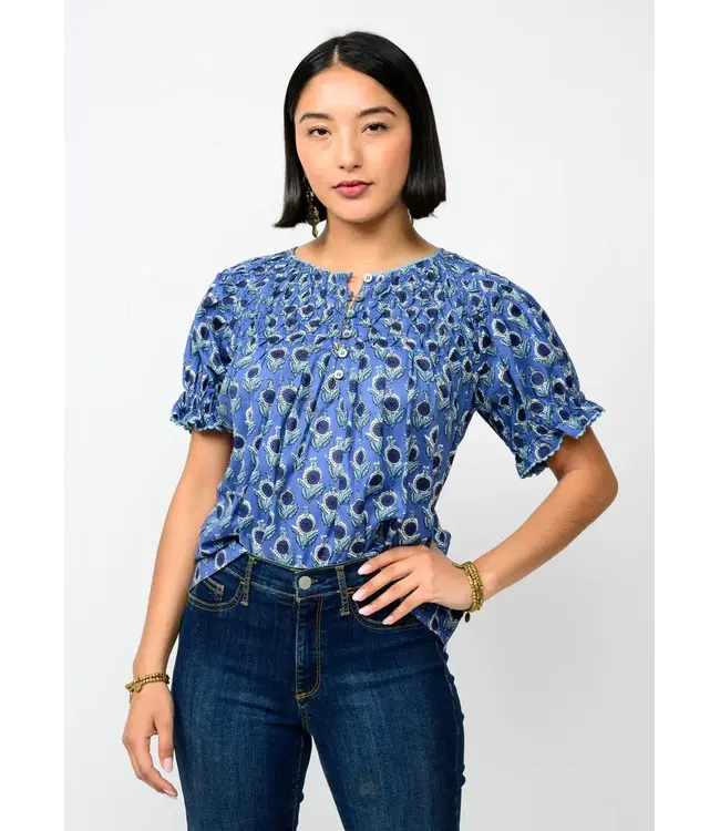 Ivy Jane Smocked Neck Top