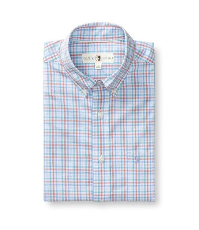 Duck Head Brody Plaid Performance Poplin Sport Shirt