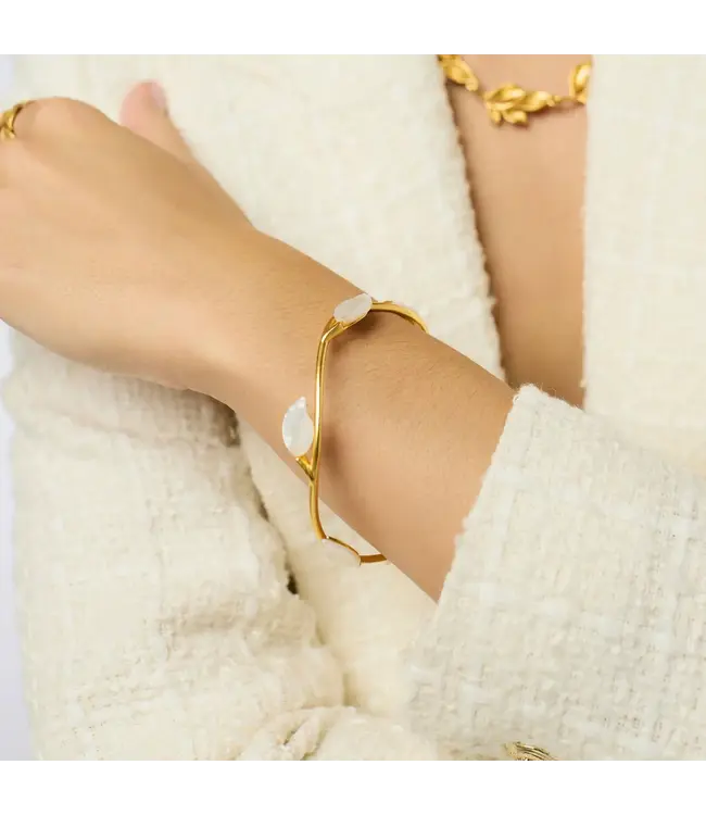 Julie Vos Willow Stone Bangle