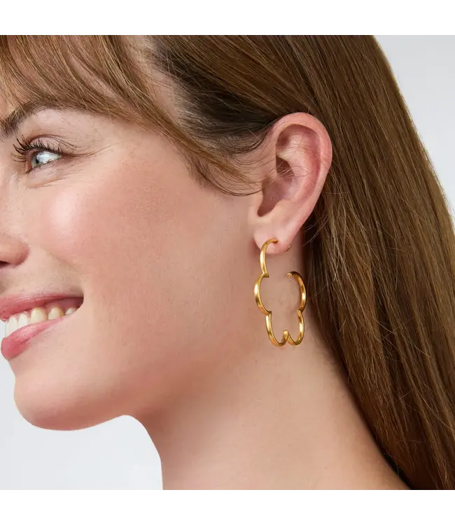 Julie Vos Gardenia Hoop Earrings