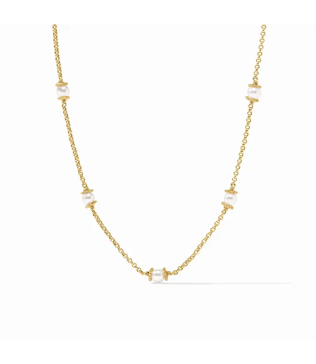 Julie Vos Hydra Delicate Station Necklace (Gold)