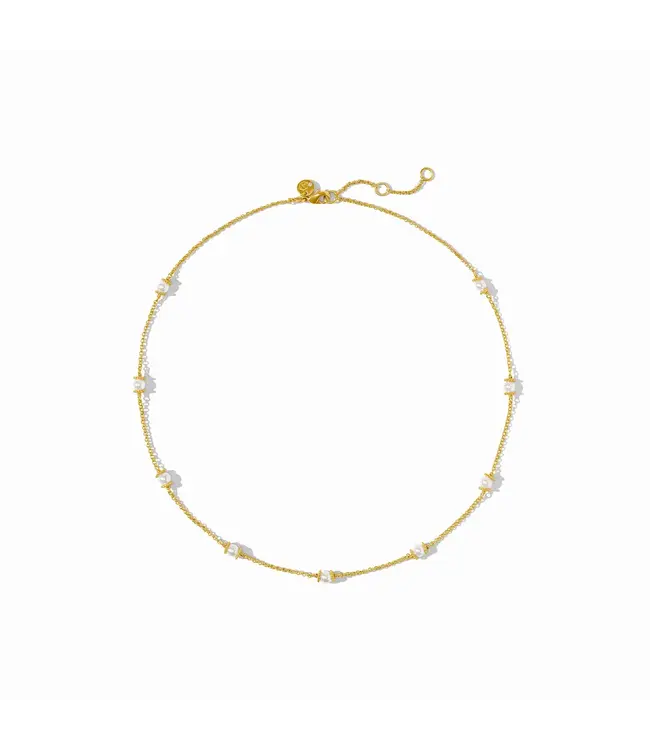 Julie Vos Hydra Delicate Station Necklace (Gold)