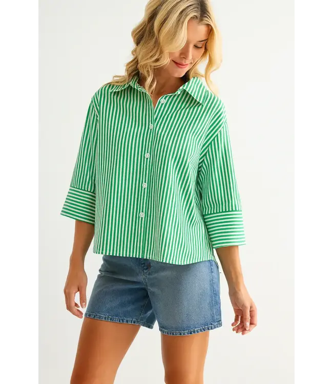Joh Janice Striped Top (No Flowers)
