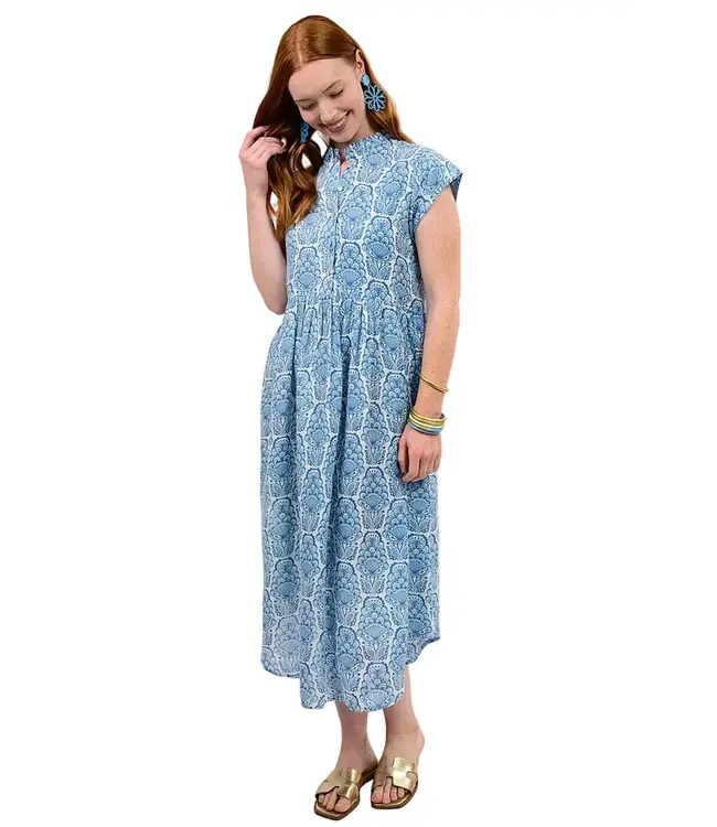 Uncle Frank Linen Blues Dress