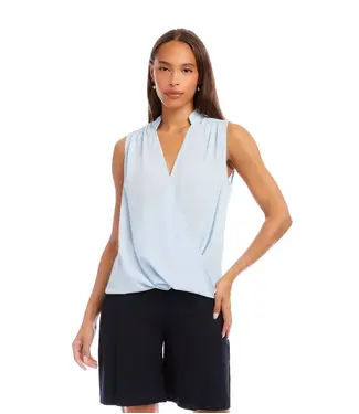 Karen Kane Sleeveless Drape Front Top