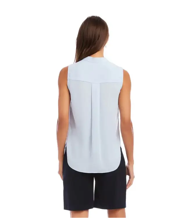 Karen Kane Sleeveless Drape Front Top