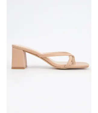 Ccocci Elia-1 Thong Strap Square Toe Block Heel Sandals