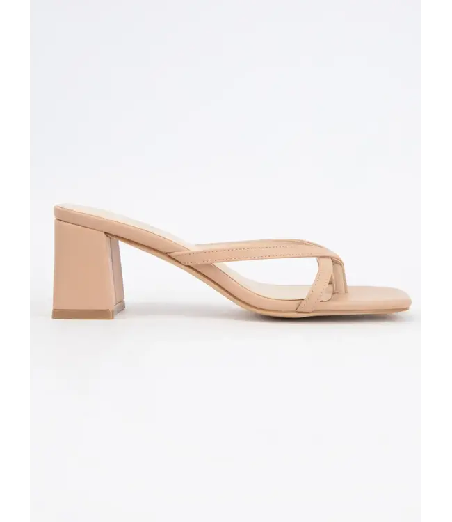 Ccocci Elia-1 Thong Strap Square Toe Block Heel Sandals