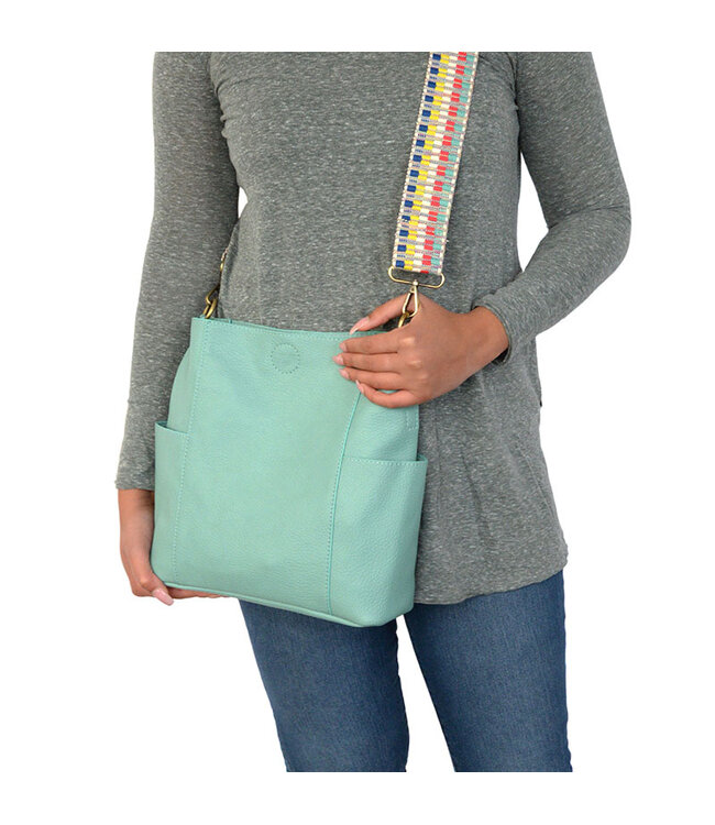 Joy Susan Kayleigh Side Pocket Bucket Bag