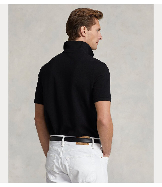 Polo Ralph Lauren Black Classic Fit Mesh Polo