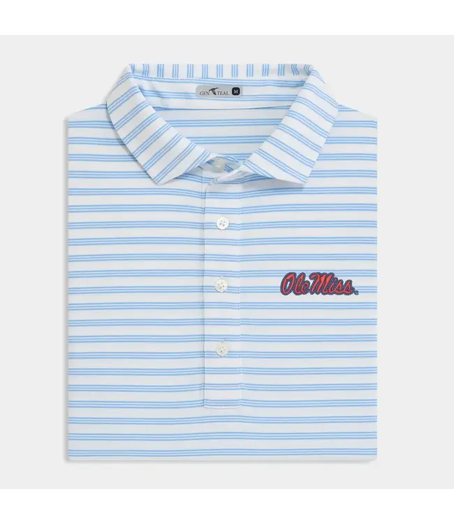 GenTeal Ole Miss Heritage Blue Rush Performance Polo
