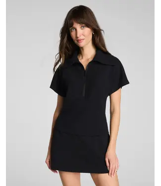Spanx AirEssentials® French Rib Short Sleeve Half Zip