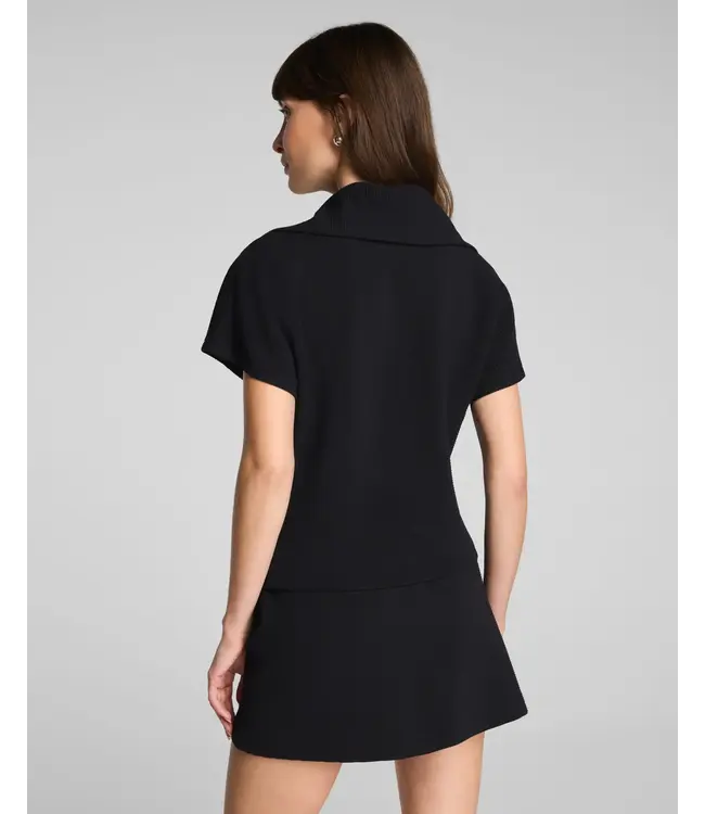 SPANX AirEssentials® French Rib Short Sleeve Half Zip