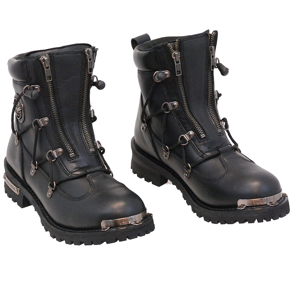 double zipper boots