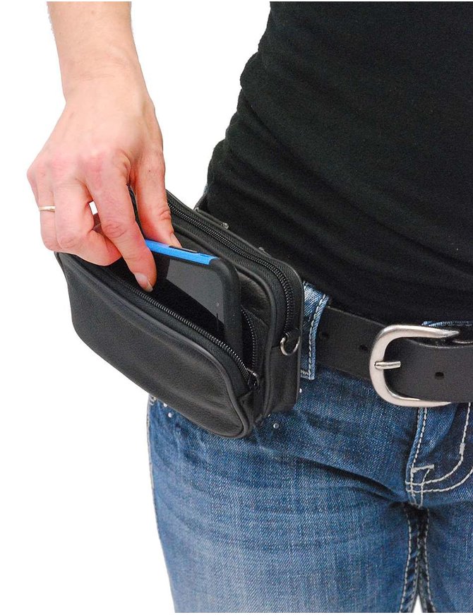 cell phone belt buckle