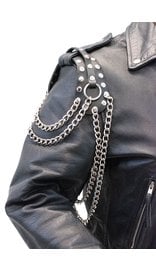 Made in USA Extra Long Leather Epaulet Chains #AE16024CRK