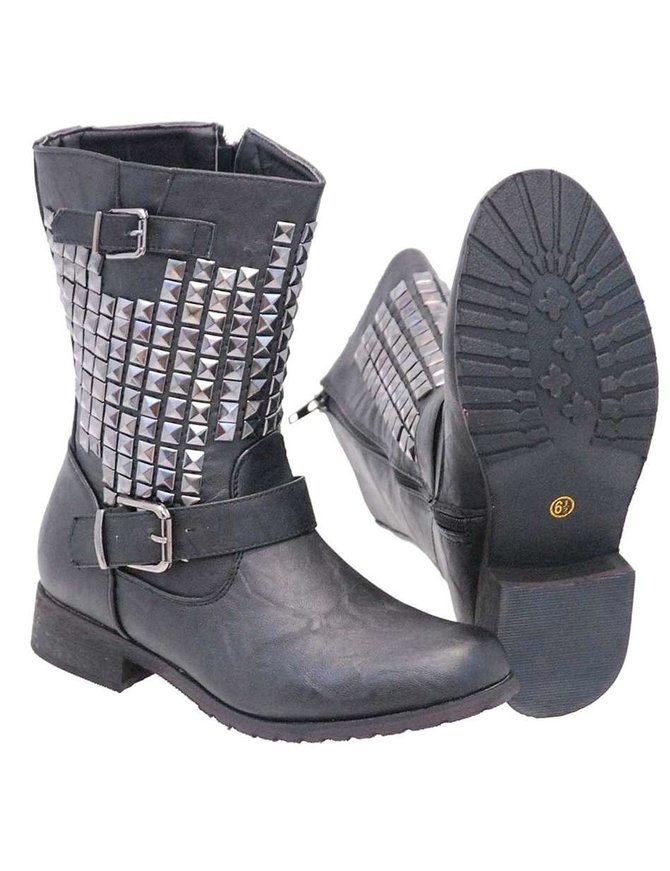 studded work boots