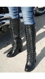 Milwaukee Milwaukee Lace Up Knee High Studded Sole Boots #BLC9442SLK