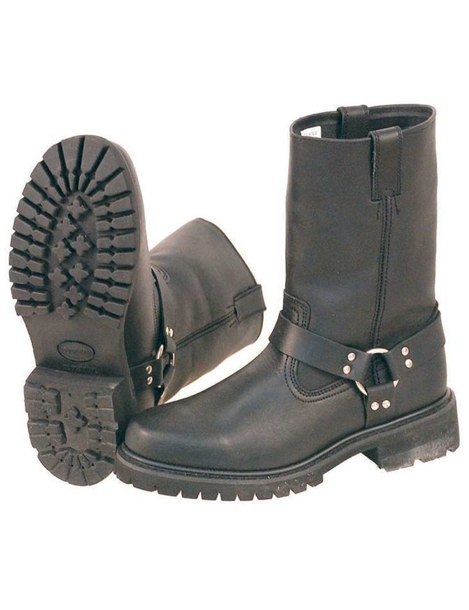 round toe harness boots