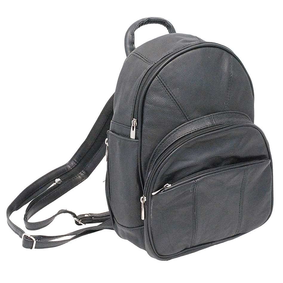 Small Size Round Top Zipper Backpack Purse w/Organizer #BPS3303K ...