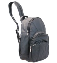 Small Round Top Zipper Backpack Purse w/Organizer #BPS3303K