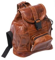 small leather backpack purse