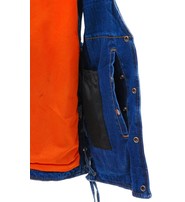 Daniel Smart Men's Blue Denim Dual Inside Concealed Pocket Vest #VMC9050GLU