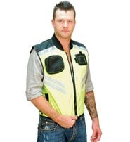Unik Bright Green Motorcycle Safety Vest #VMC309GN